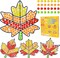 Fall Craft Diamond Gem Gemmers Thanksgiving Art Crafts 6.1 x 6 x 0.02 inches